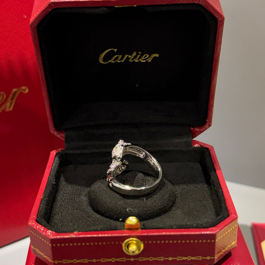 Cartier Panther (Silver) Taşlı Yüzük