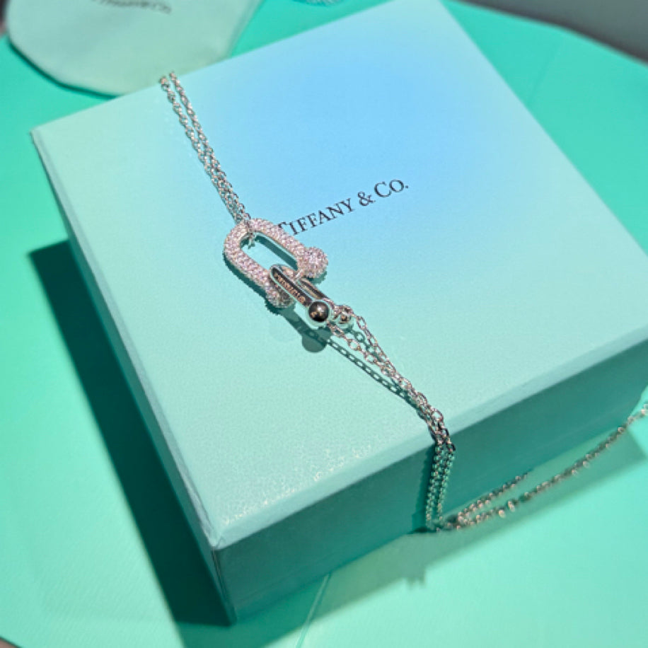 Tiffany Hardwear (Silver Taşlı) Kolye