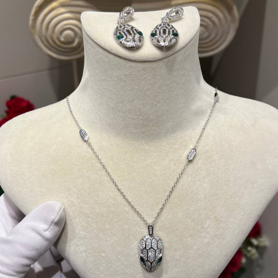 Bvlgari Küpe Kolye Set