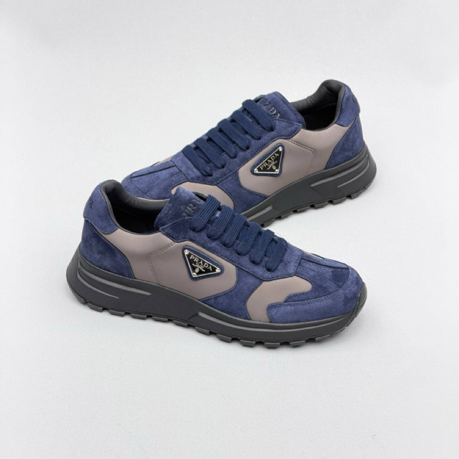 Prada Prax Re-Nylon Suede Sneakers