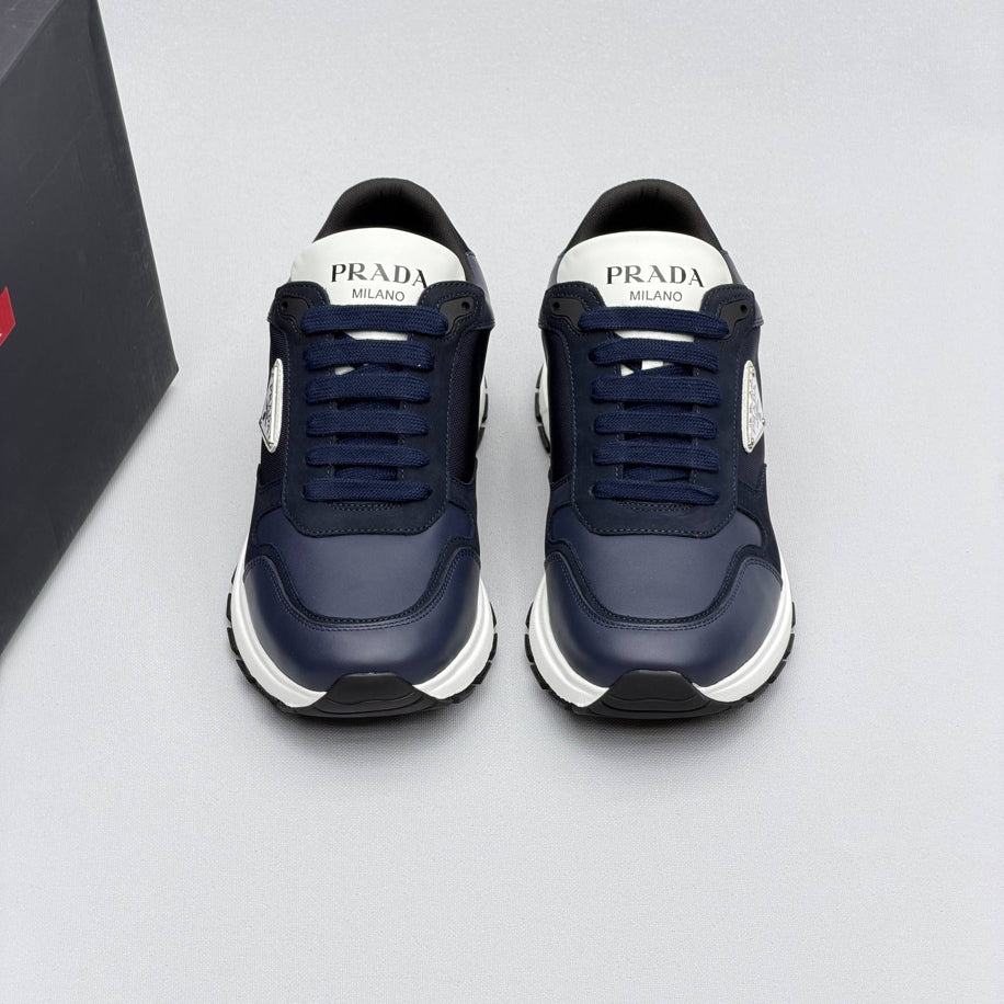 Prada Prax Re-Nylon Suede Sneakers
