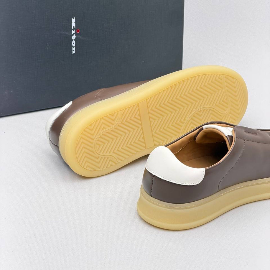 Kiton Leather Sneakers