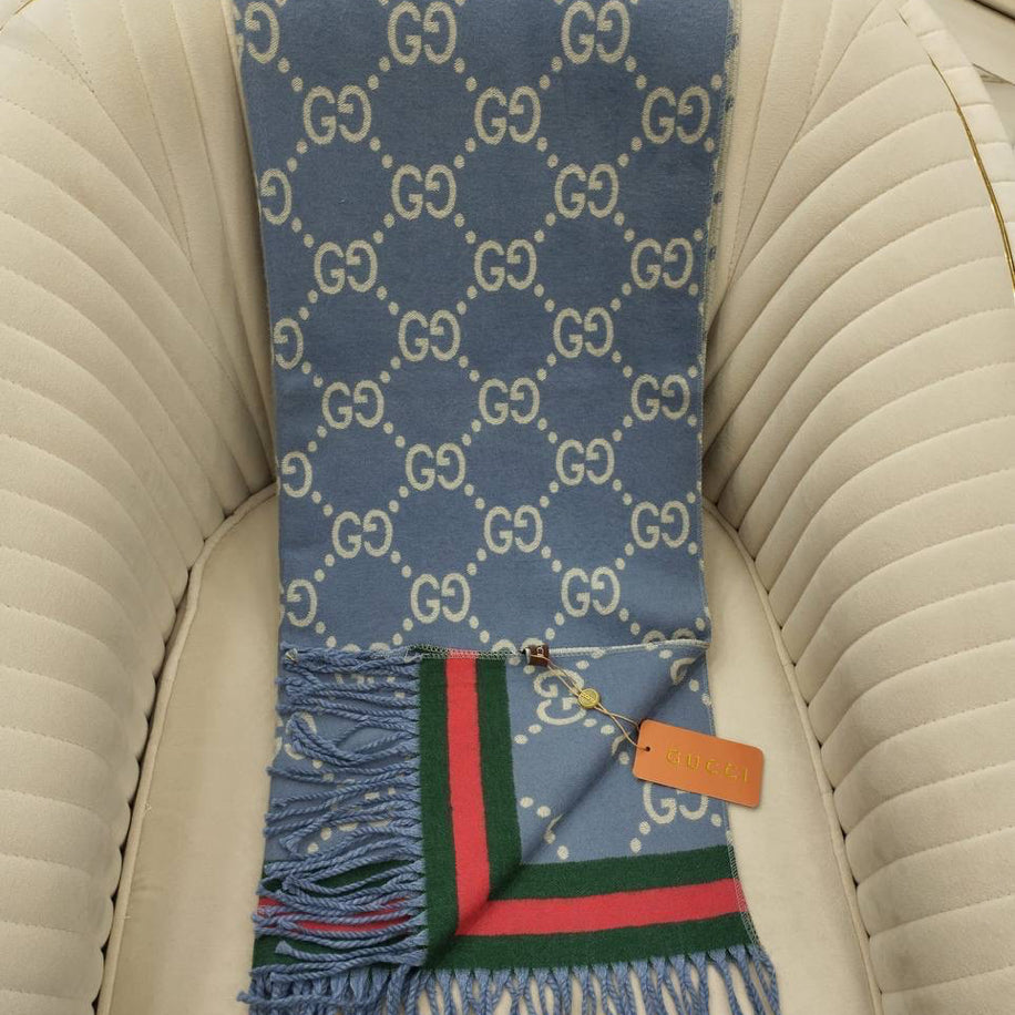KARIŞIK Gucci Hakiki Kaşmir İpek Şal