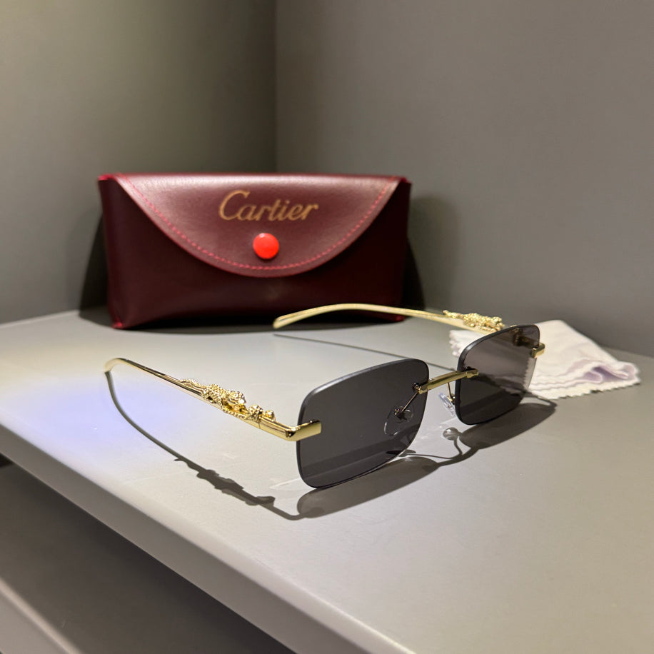 Cartier Unisex Gözlük ( Siyah Cam Gold Sap)