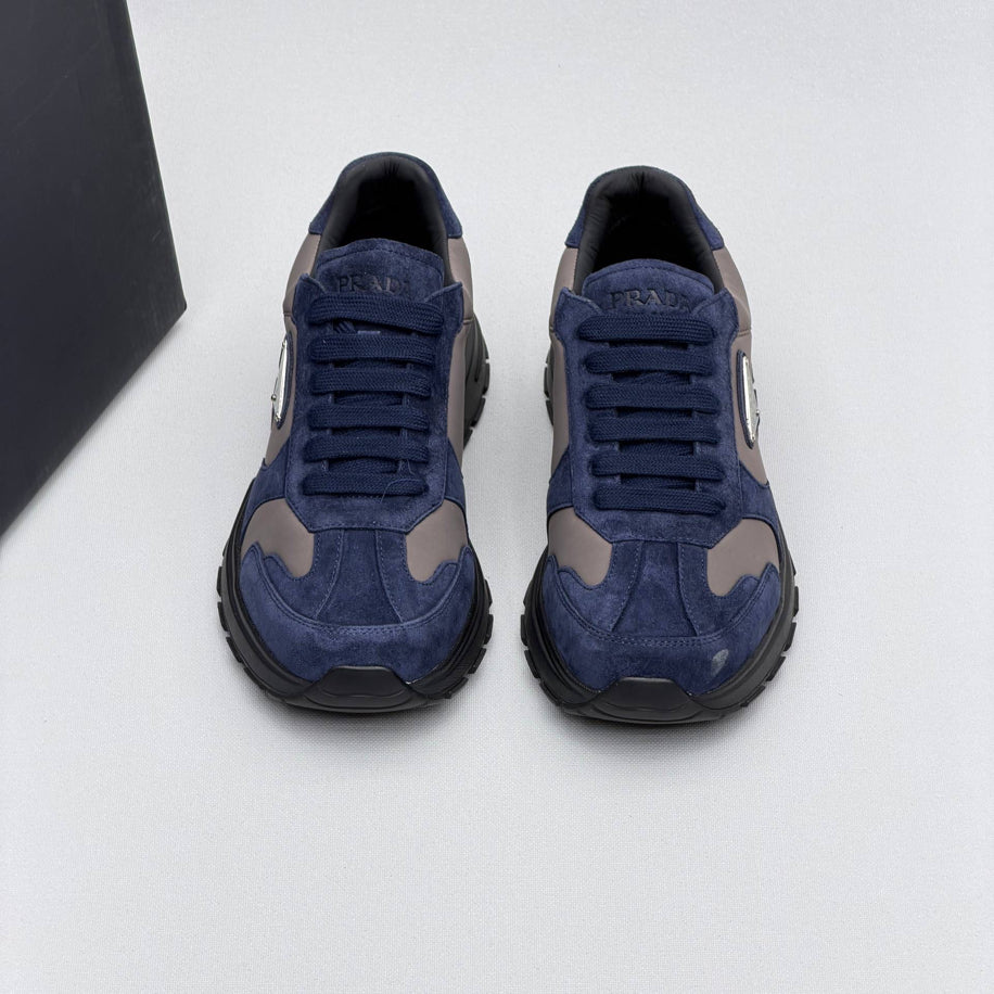 Prada Prax Re-Nylon Suede Sneakers