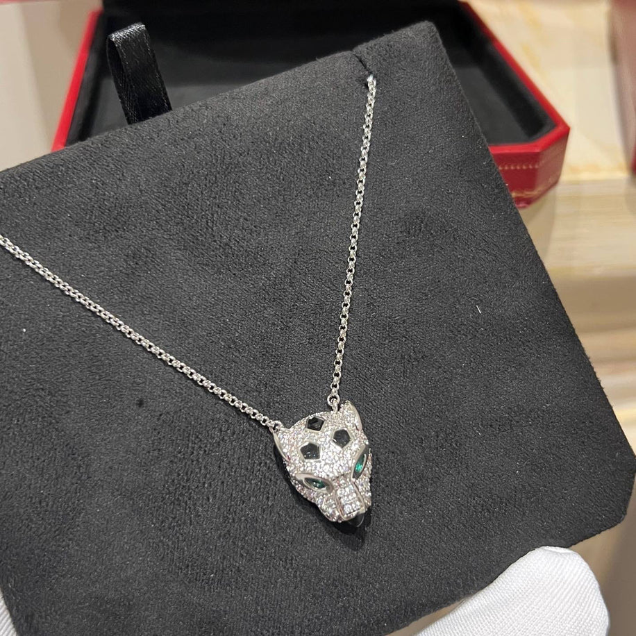Cartier Panther Silver Taşlı Kolye