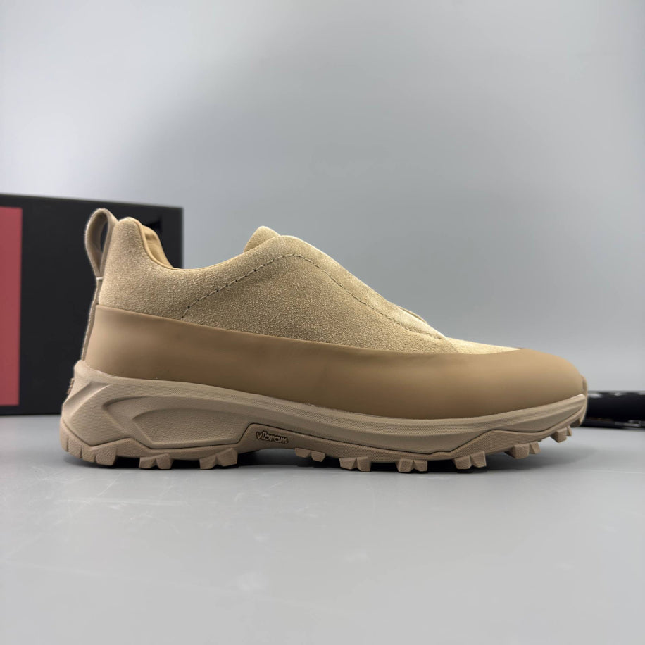 Zegna Leather Triple Stitch Monte Sneakers