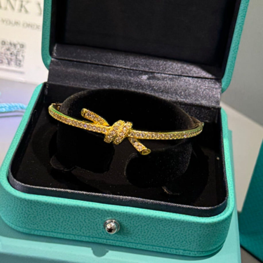 Tiffany Gold Full Taşlı Bileklik