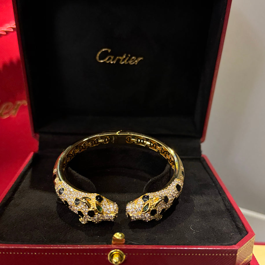 Cartier Panther (Gold) Taşlı Bilezik