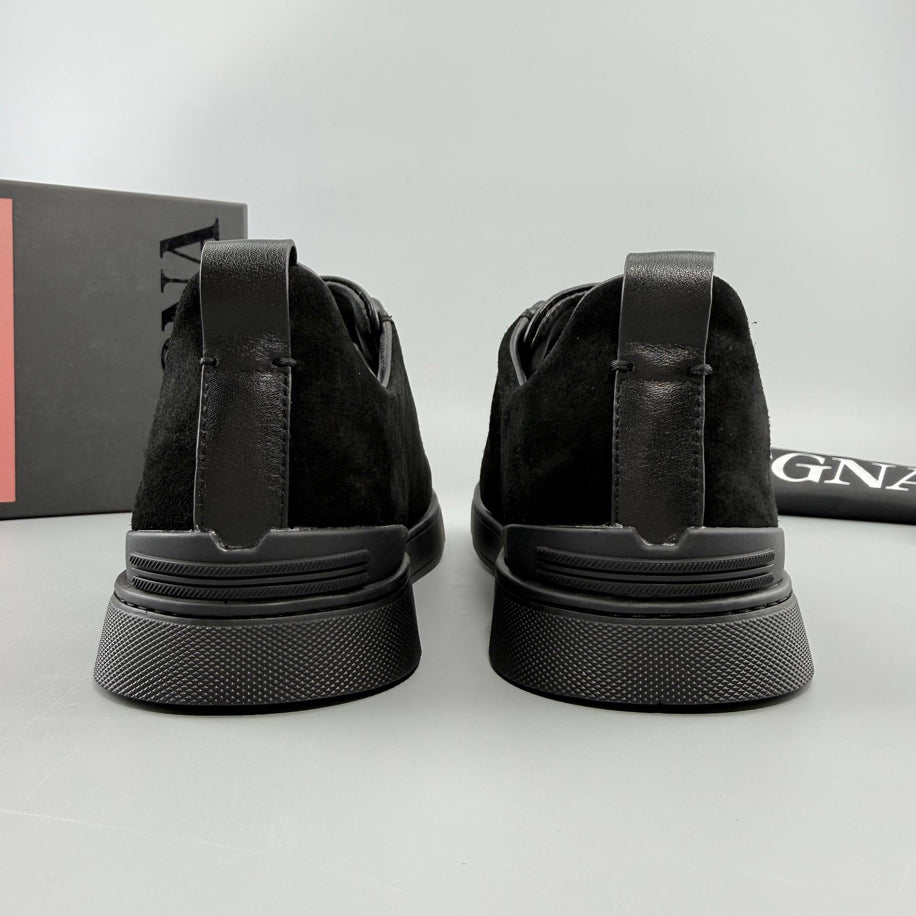 ZEGNA Triple Stitch Suede Sneaker