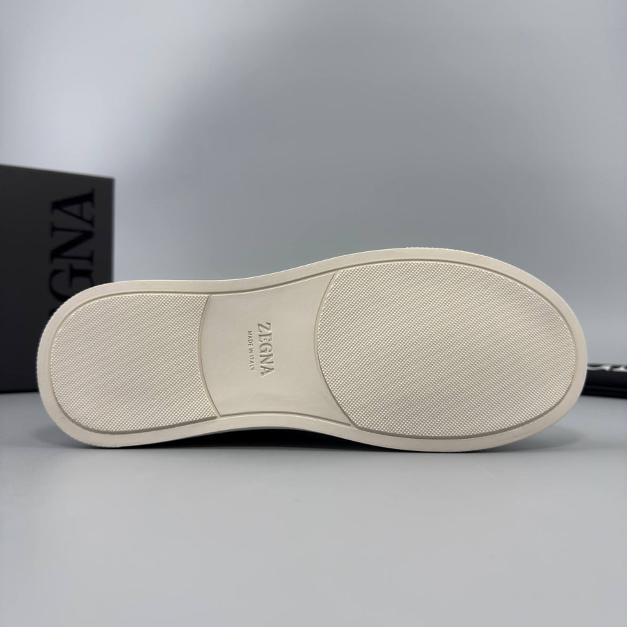 ZEGNA Triple Stitch Leather Sneaker