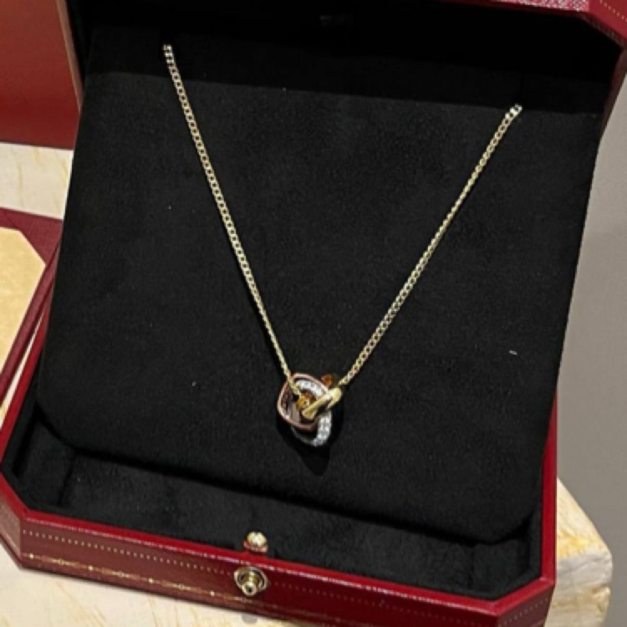 Cartier Trinity Taşlı Kolye
