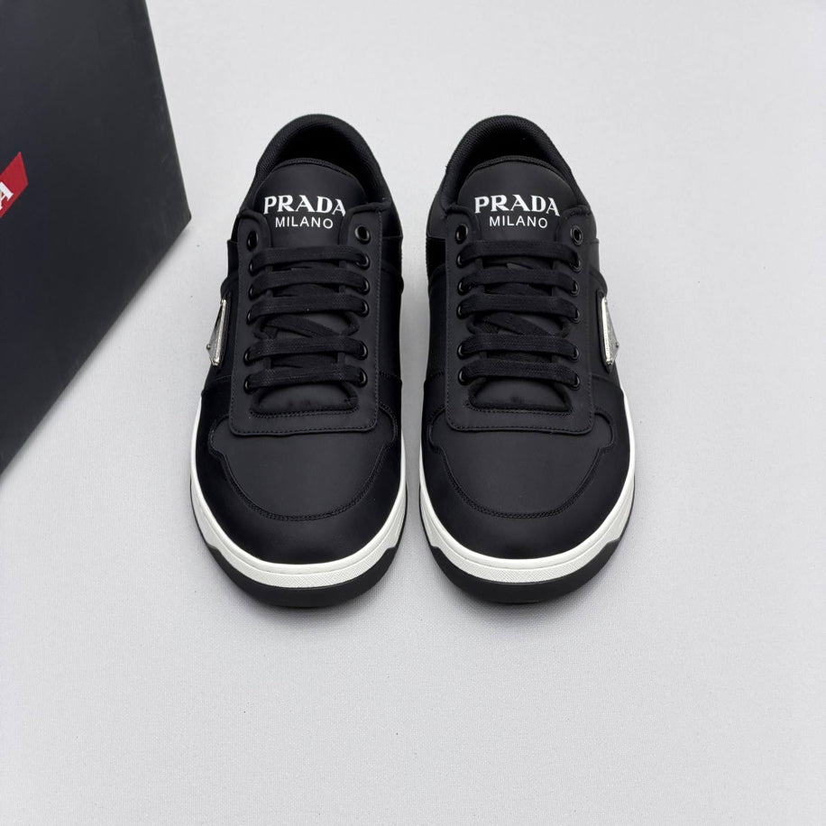 Prada Downtown Leather Sneakers