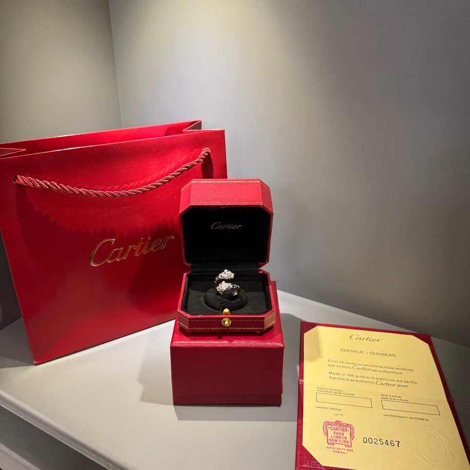 Cartier Panther (Silver) Taşlı Yüzük