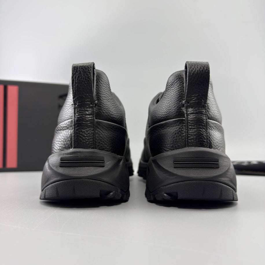 Zegna Leather Triple Stitch Monte Sneakers