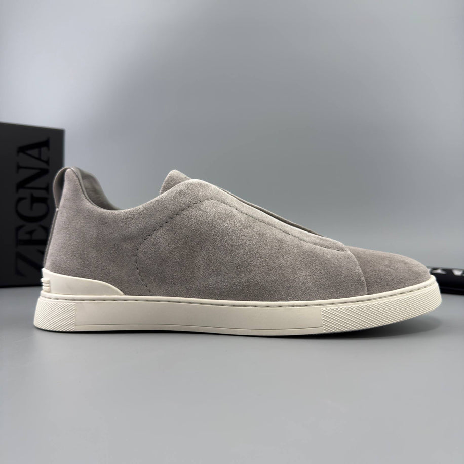 ZEGNA Triple Stitch Suede Sneaker