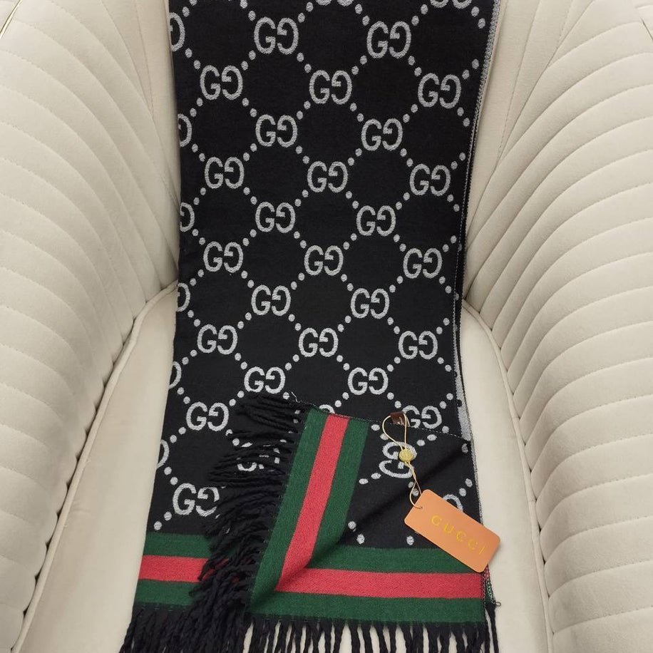 KARIŞIK Gucci Hakiki Kaşmir İpek Şal