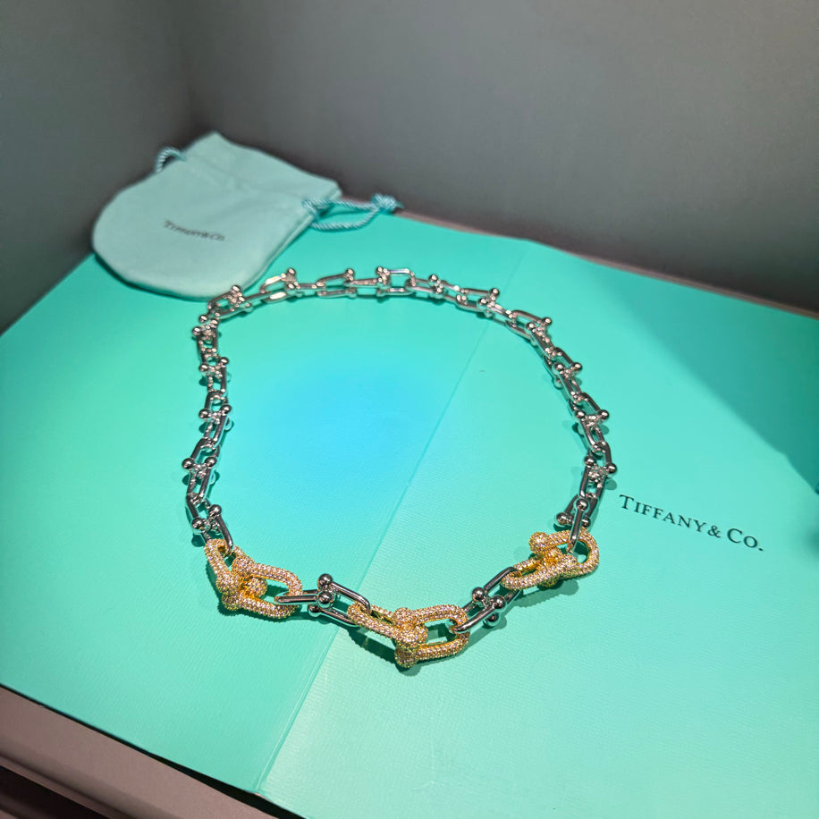 Tiffany Hardwear (Silver 3’Taşlı) Kolye