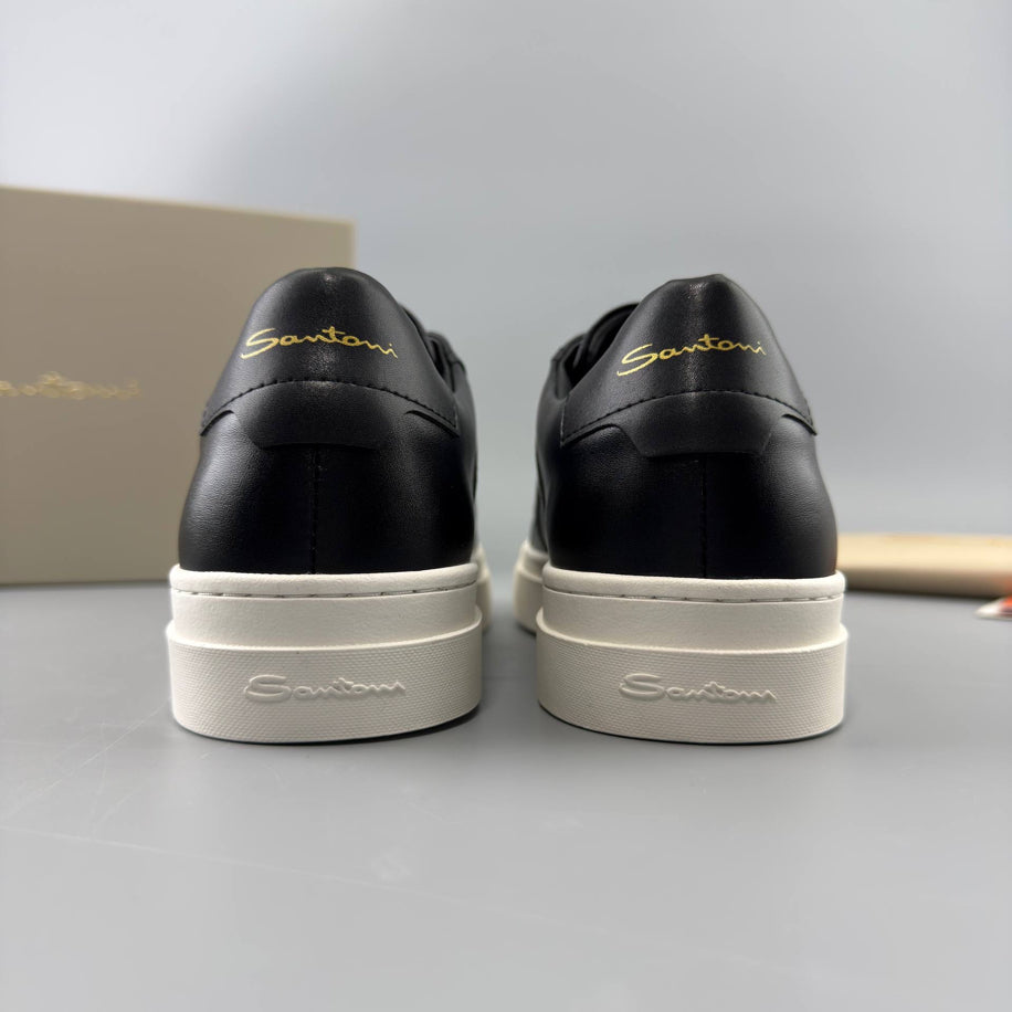 Santoni Leather Classic Sneaker