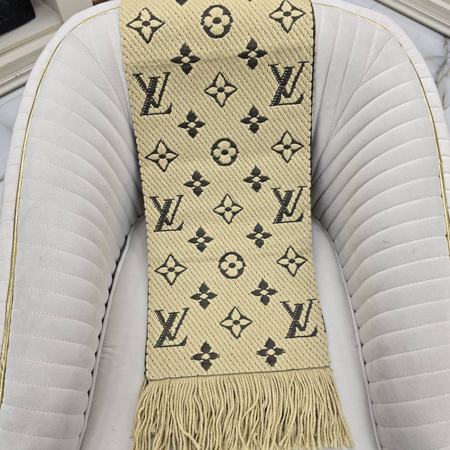 KARIŞIK Louis Vuitton Hakiki Kaşmir İpek Şal