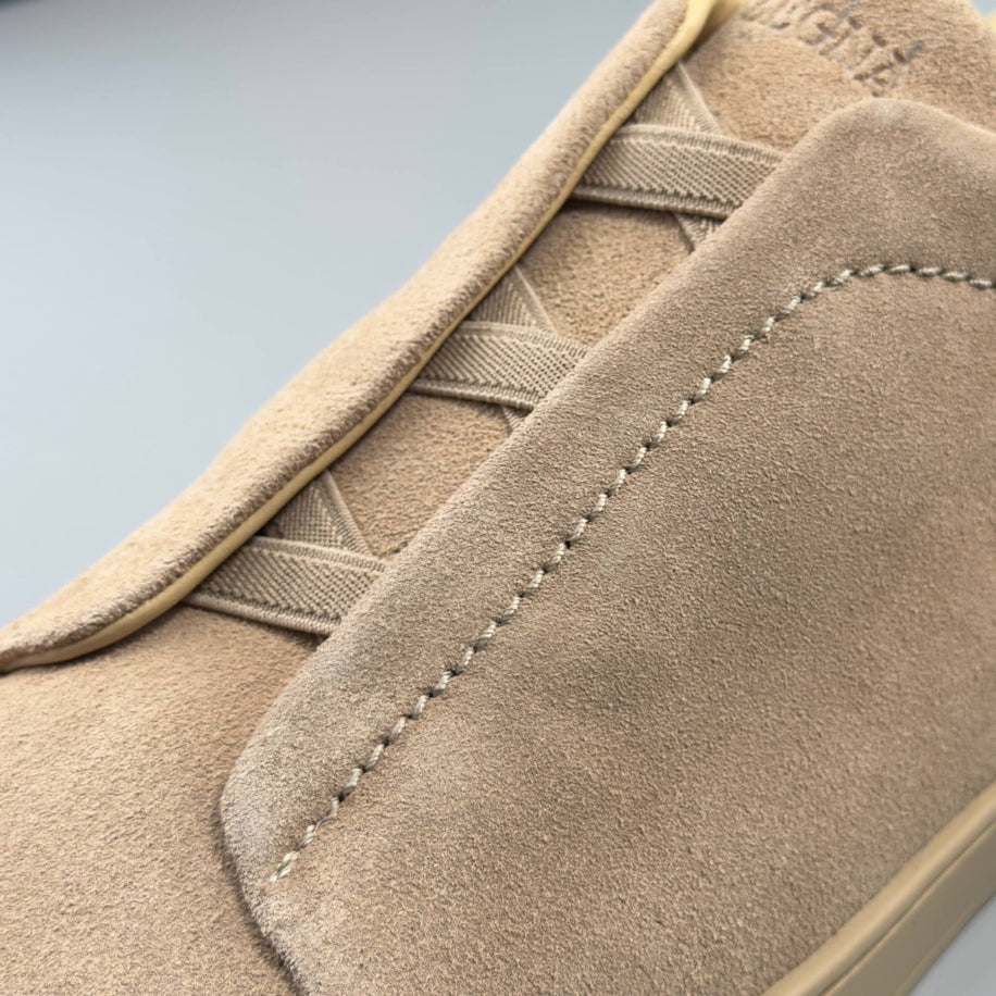 ZEGNA Triple Stitch Suede Sneaker