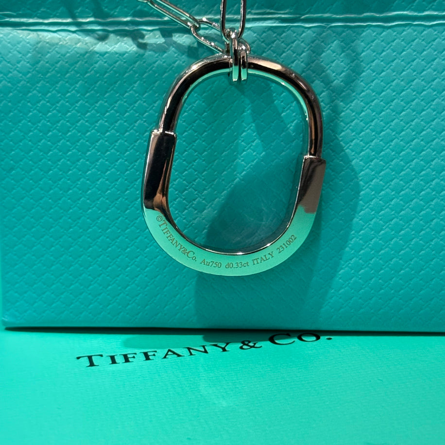 Tiffany Lock (Silver Taşlı) Kolye