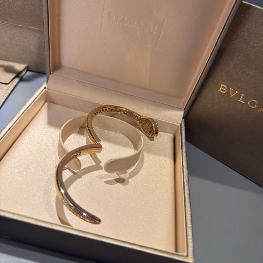 Bvlgari Serpenti Unisex Bileklik (Rose Taşlı )