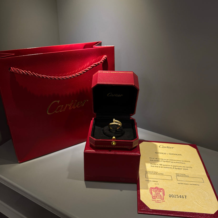 Cartier Çivi (Gold) Taşlı Yüzük
