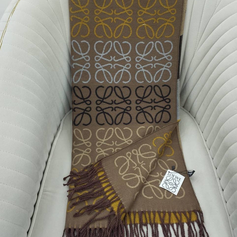 KARIŞIK Loewe Hakiki Kaşmir İpek Şal