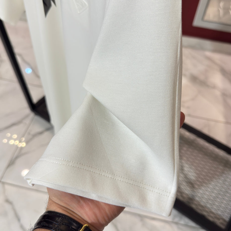 Prada Logo Detaylı İthal Kumaş T-Shirt