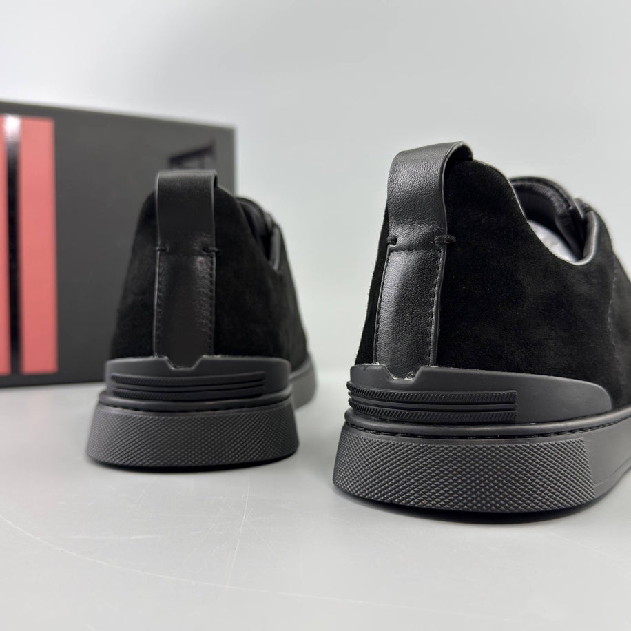 ZEGNA Triple Stitch Suede Sneaker