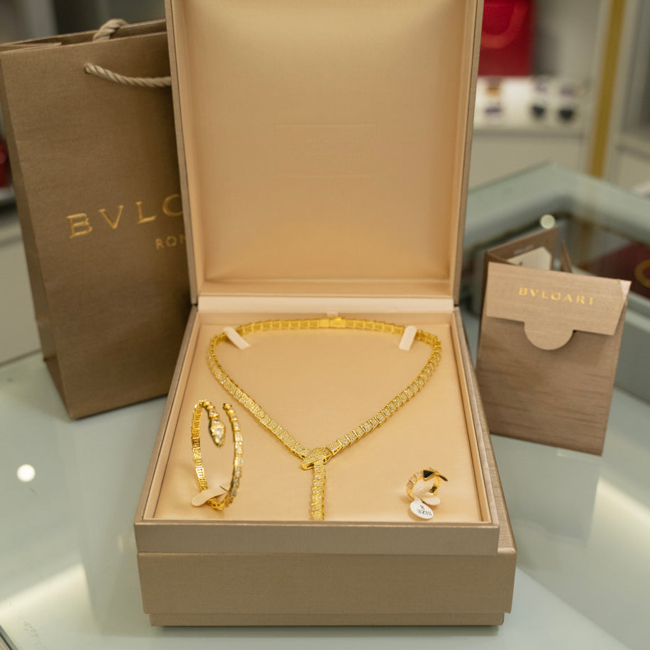 Bvlgari Viper Serpenti Set (Gold)
