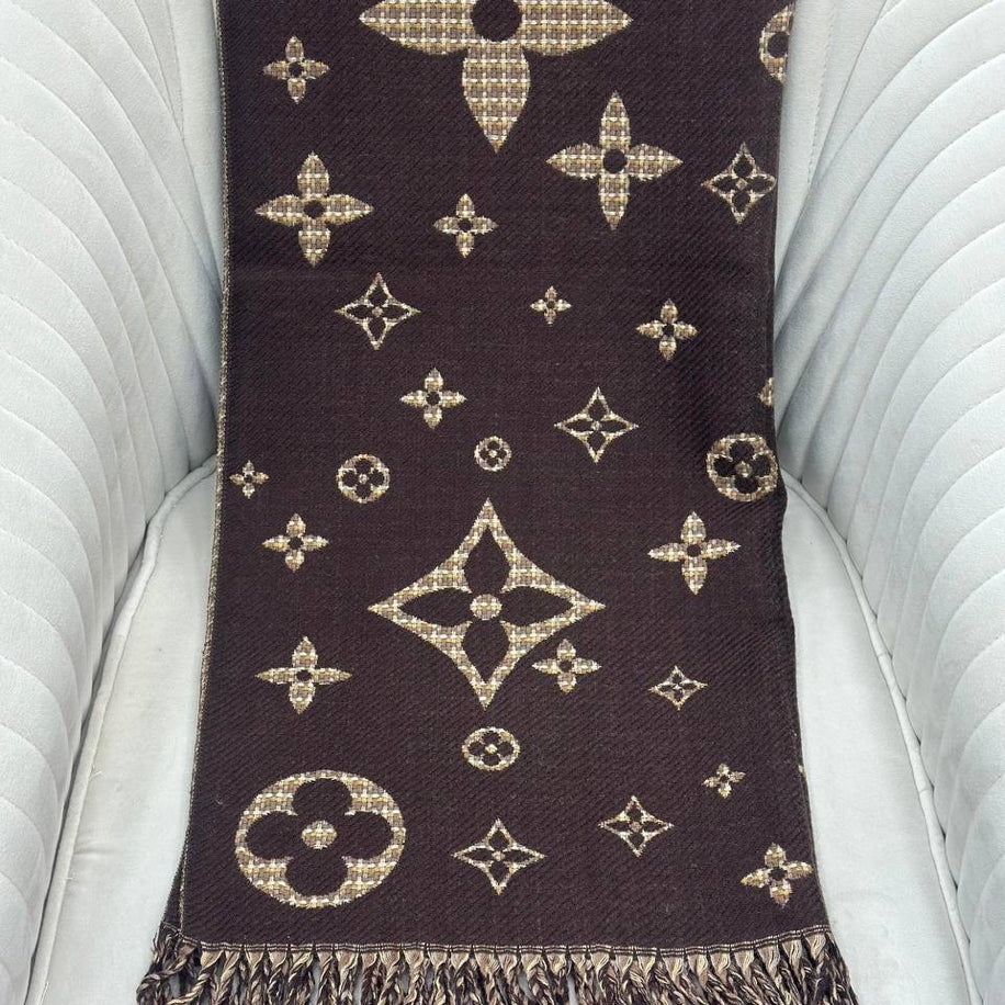 KARIŞIK Louis Vuitton Hakiki Kaşmir İpek Şal