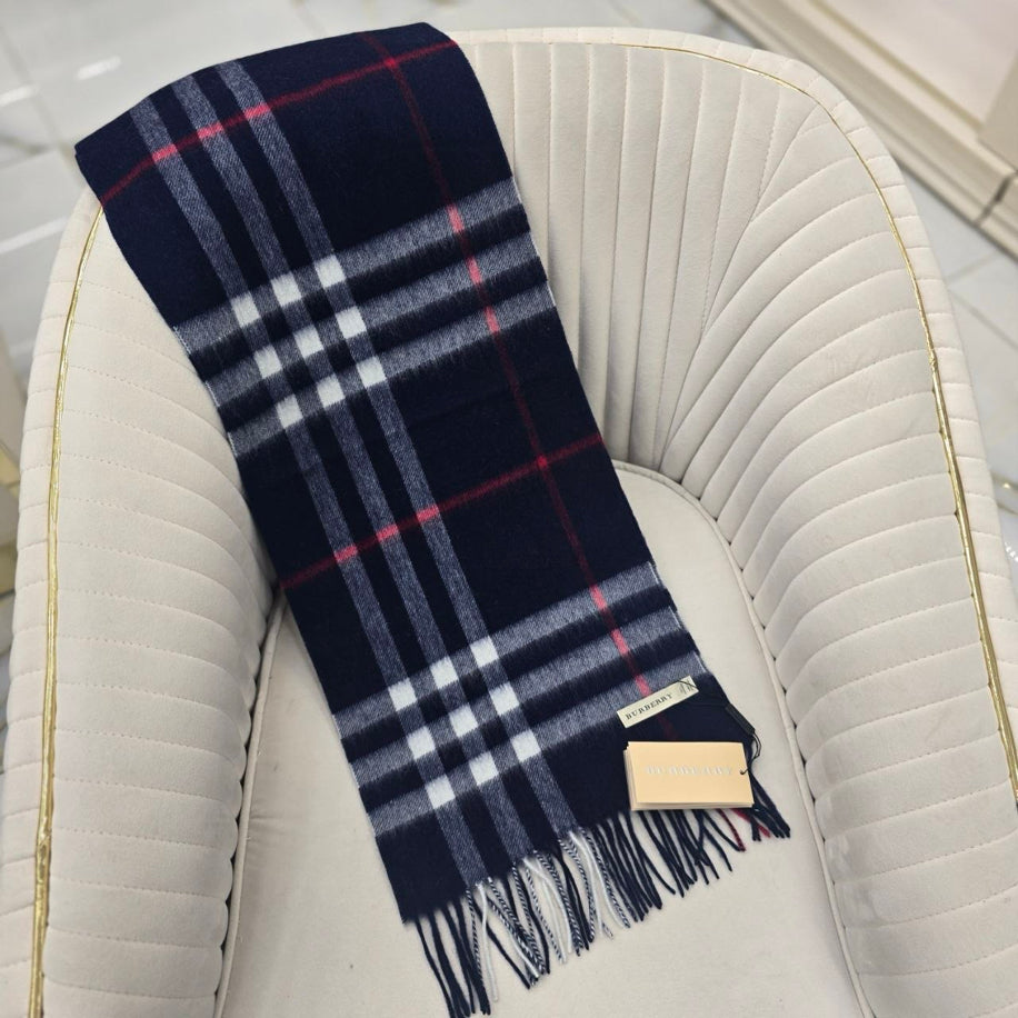 KARIŞIK Burberry Hakiki Kaşmir İpek Şal
