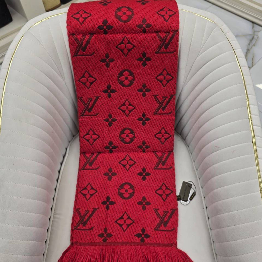 KARIŞIK Louis Vuitton Hakiki Kaşmir İpek Şal