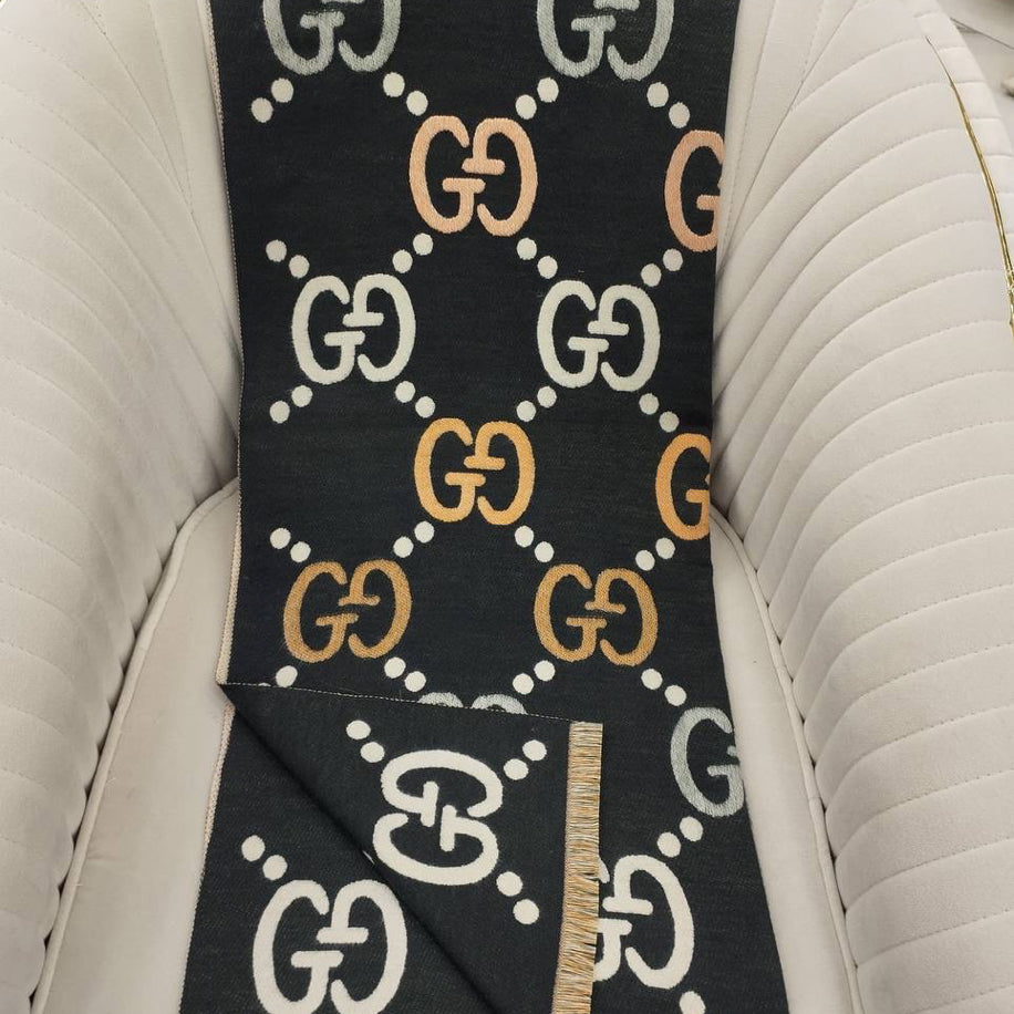 KARIŞIK Gucci Hakiki Kaşmir İpek Şal