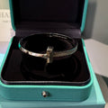 Tiffany T Silver Yarım Taşlı Bileklik