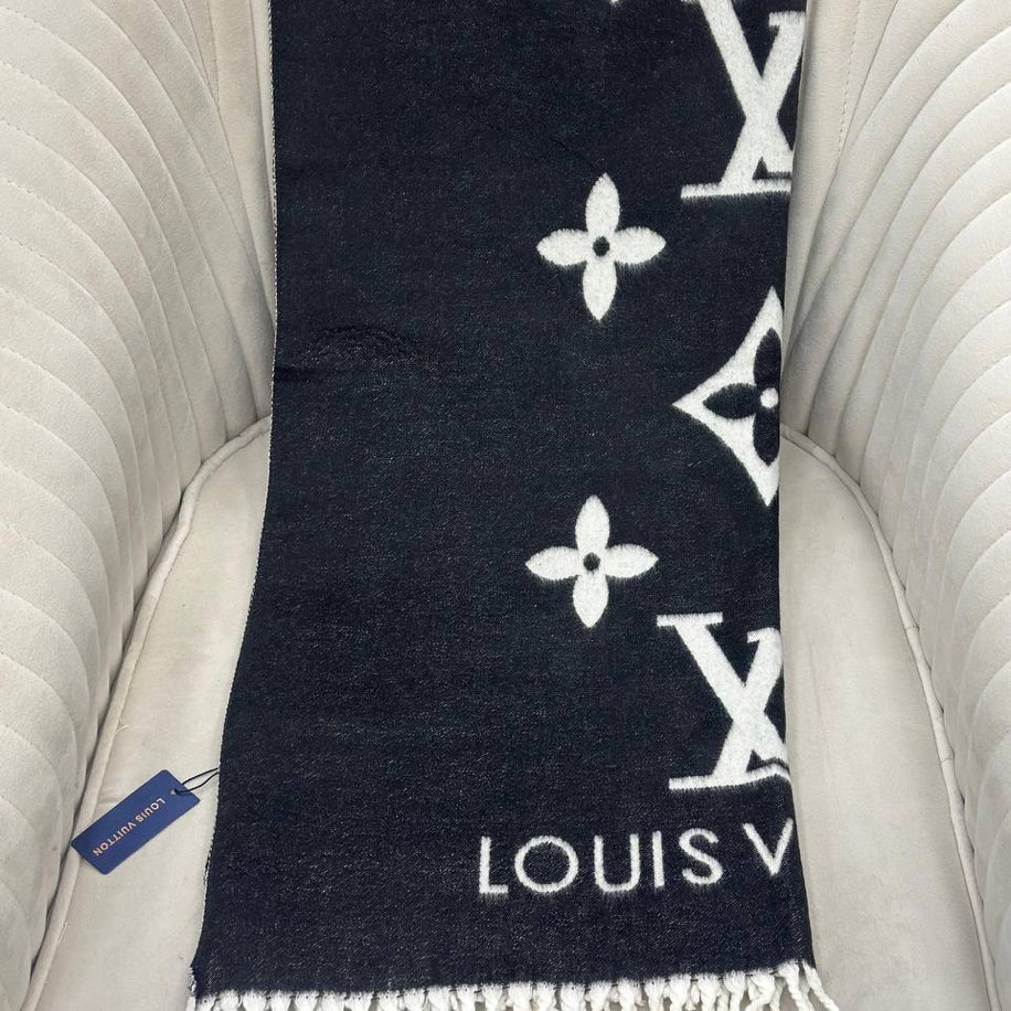 KARIŞIK Louis Vuitton Hakiki Kaşmir İpek Şal