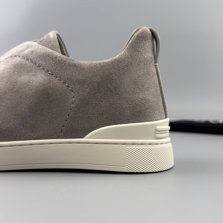 ZEGNA Triple Stitch Suede Sneaker