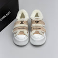 Chanel Shearling Strap Sneaker