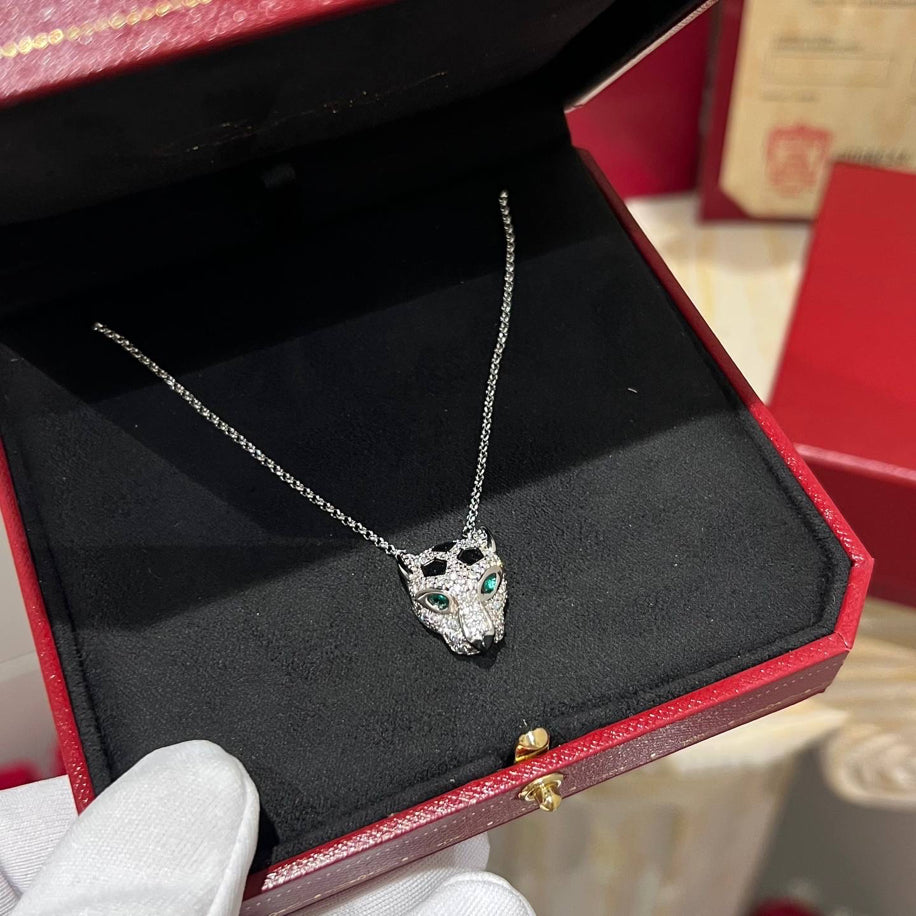 Cartier Panther Silver Taşlı Kolye