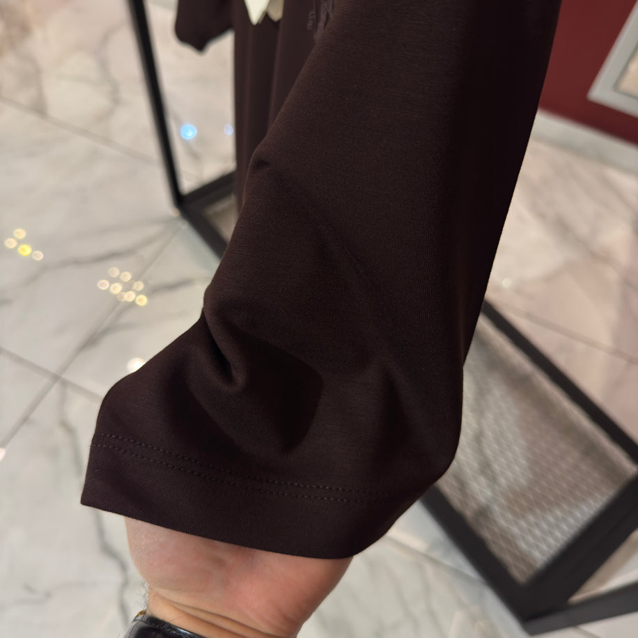 Brunello Cucinelli Logo Detaylı İthal Kumaş T-Shirt