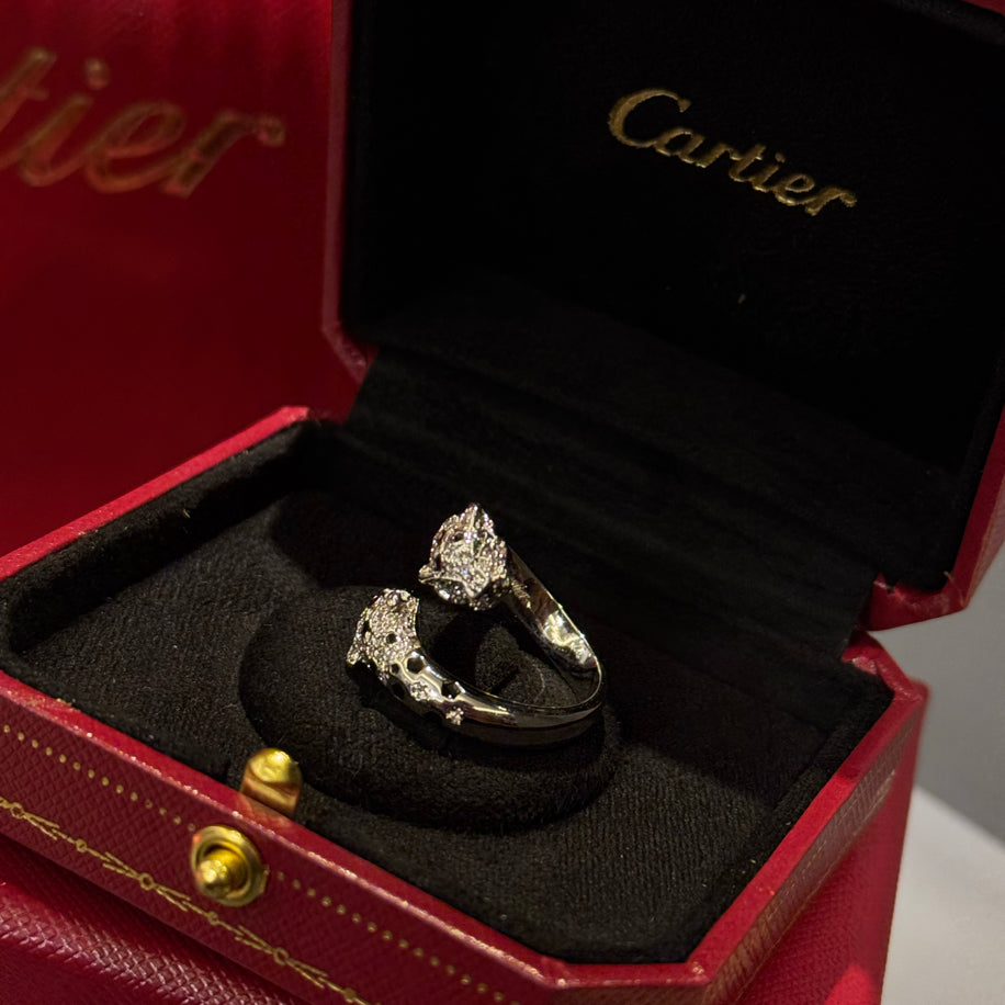 Cartier Panther (Silver) Taşlı Yüzük
