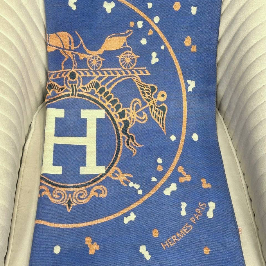 KARIŞIK Hermes Hakiki Kaşmir İpek Şal