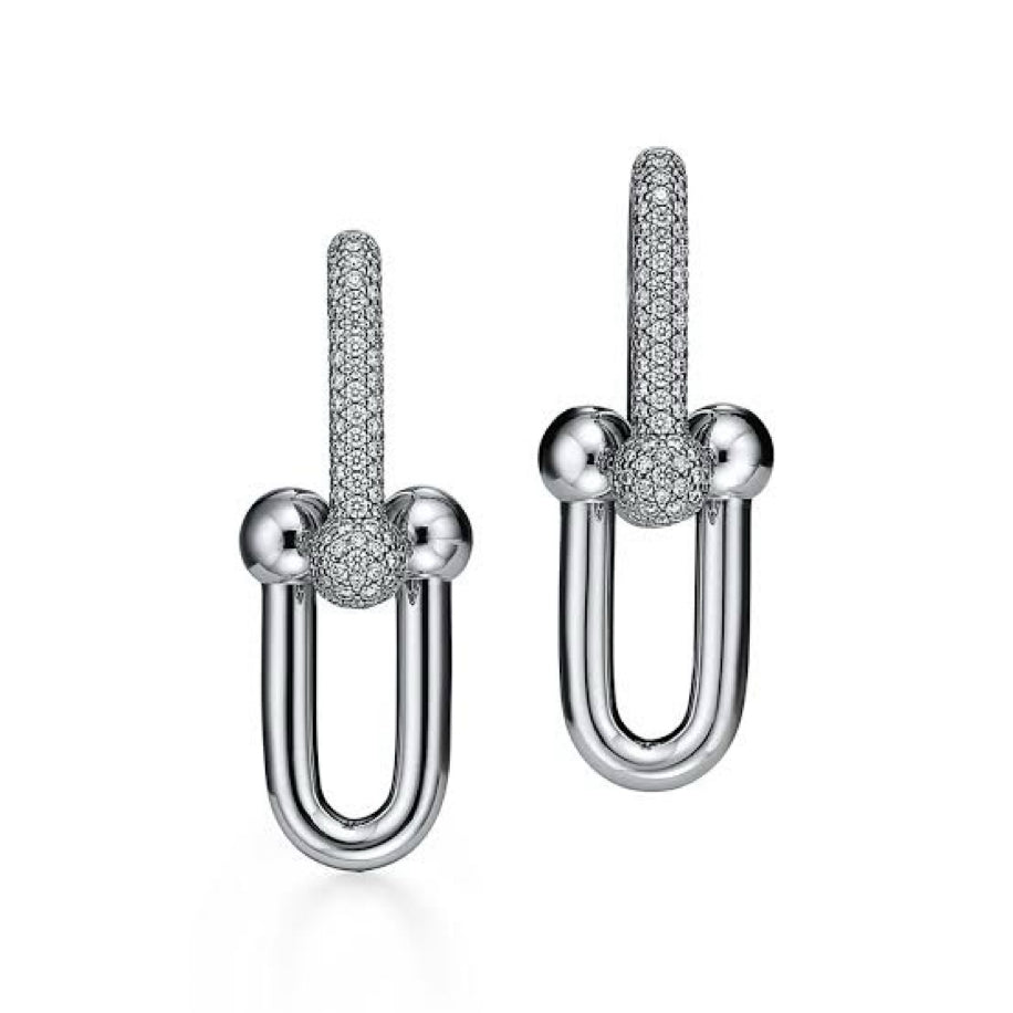 Tiffany   Co Hardwear Küpe Silver Taşlı