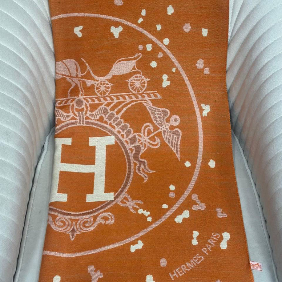 KARIŞIK Hermes Hakiki Kaşmir İpek Şal