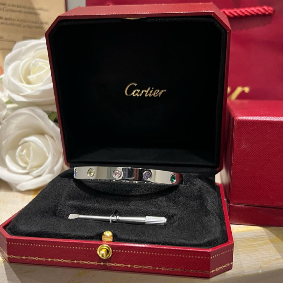 Cartier Love Rainbow Taşlı Bileklik