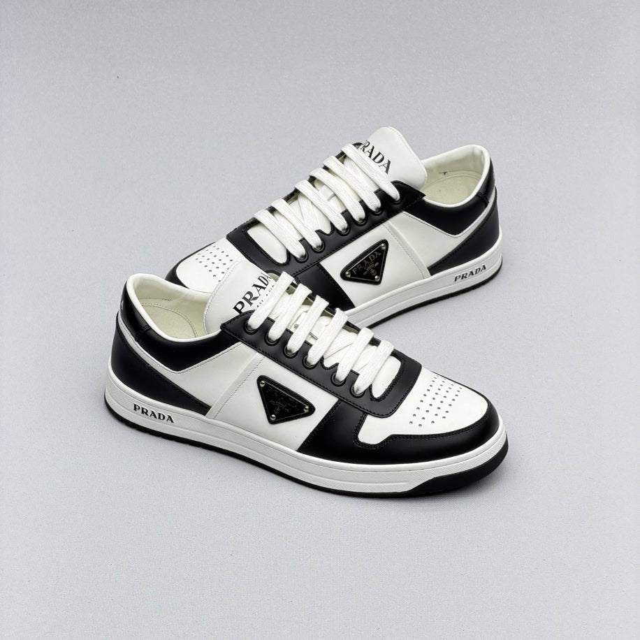Prada Downtown Leather Sneakers