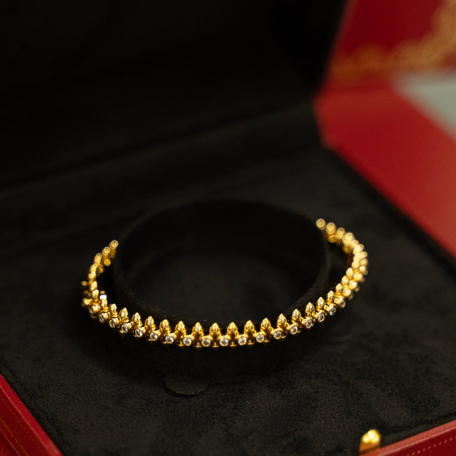 Cartier Clash ( Gold Full Taşlı )