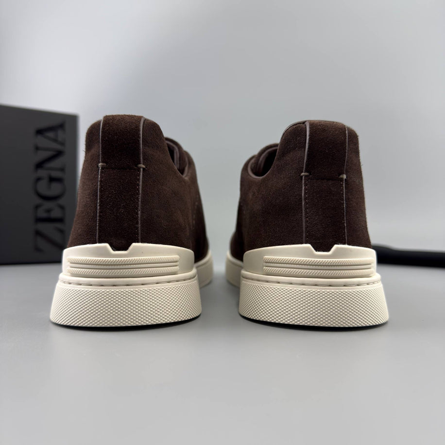 ZEGNA Triple Stitch Suede Sneaker